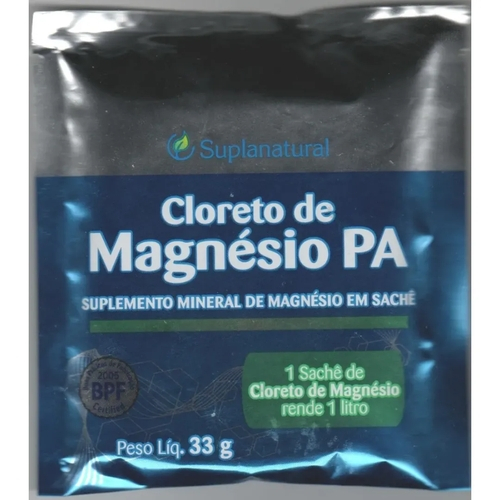 Cloreto Magnesio P.A (Puro) 33g 3unidades No Shoptime