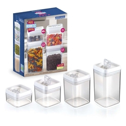 Kit 4 Potes Herméticos Em Acrílico Para Mantimentos Injeplastec 0280 é boa?
