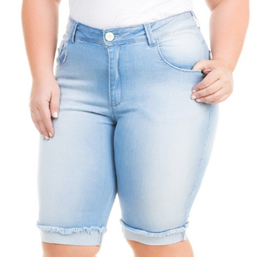 Short Tecido Plus Size No Shoptime