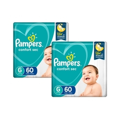 Kit Fralda Pampers Confort Sec Super Tamanho G 120 unidades é boa?