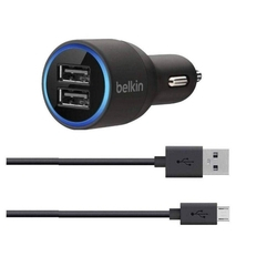 Carregador Carro Belkin 2x Porta Usb E Cabo Android V8 é boa?