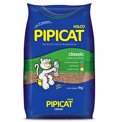 Areia Sanitária Higiênica para gatos Kelco Pipicat Classic 4kg é boa?