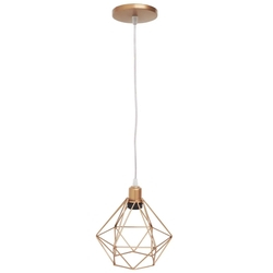Pendente Aramado Diamante Luminária Lustre Cabo Cristal 1,5 Mt Industrial Teto Retrô Agp Ilumini é boa?