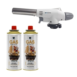 Kit 1 Maçarico Culinario Regulável Profissional + 2 Refis é boa?