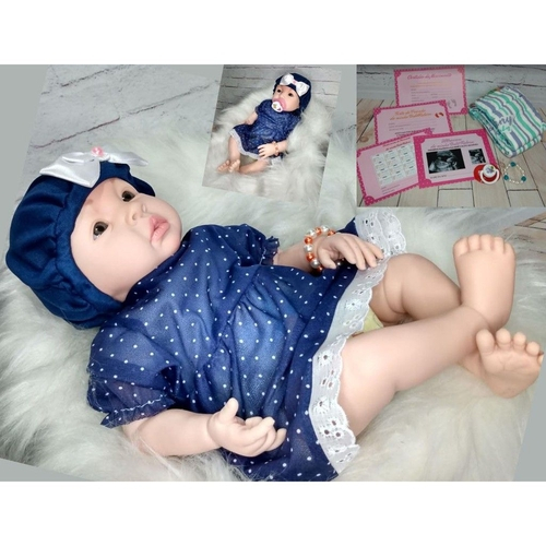 Boneca Bebe Recem Nascida Tipo Reborn Com Chupeta E Acessorios No Shoptime