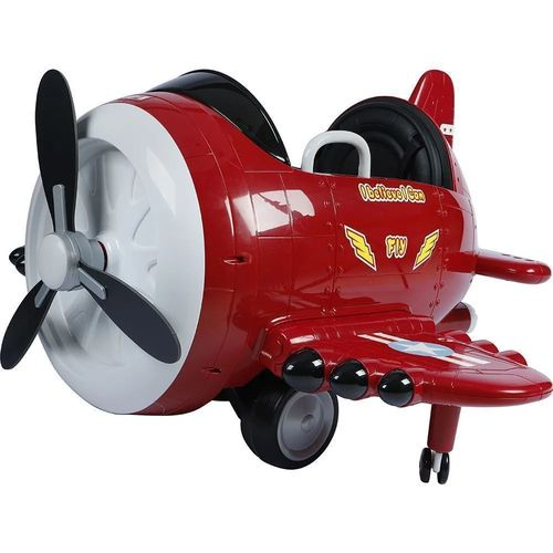 [50% de Cashback] Carro Avião Elétrico Infantil Vermelho 6V Super Fly - brink+