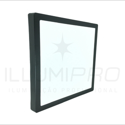 Luminária Painel Plafon Led 18w Sobrepor Quadrado Branco Quente Preto é boa?
