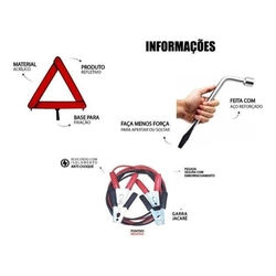 Kit Emergência Triangulo Chave Roda 19 Cabo Chupeta Bateria é boa?