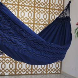 Rede de Dormir Jeans Mesclado Azul com Preto é boa?
