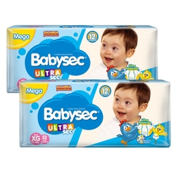 Kit 02 FRALDAS BABYSEC GALINHA PINTADINHA ULTRASEC-XG-64 UNIDS Menor preço em Kit 02 FRALDAS BABYSEC GALINHA PINTADINHA ULTRASEC-XG-64 UNIDS