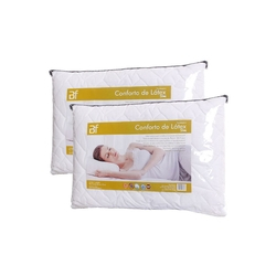 Kit 2 Travesseiro Conforto Látex Slim + Capa Percal 180 Fios Zíper BF Colchões é boa?