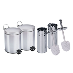 Kit Lixeiras Aço Inox - 2 De 5 Litros + 2 Escovas Sanitária é boa?
