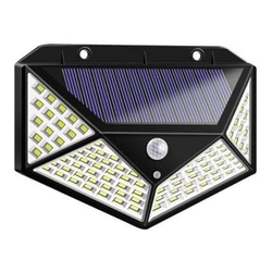 Luminária Solar Parede 100 Led Com Sensor De Presença Menor preço em Luminária Solar Parede 100 Led Com Sensor De Presença