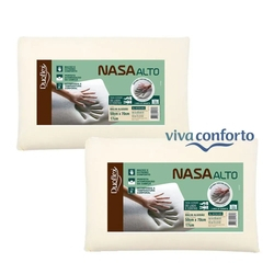 Kit 2 Travesseiros Nasa Alto Viscoelástico Duoflex 17cm - Viva Conforto é ruim? Kit 2 Travesseiros Nasa Alto Viscoelástico Duoflex 17cm - Viva Conforto é boa?