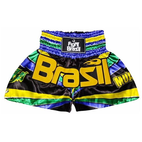 shorts kickboxing 500 treino e competição preto