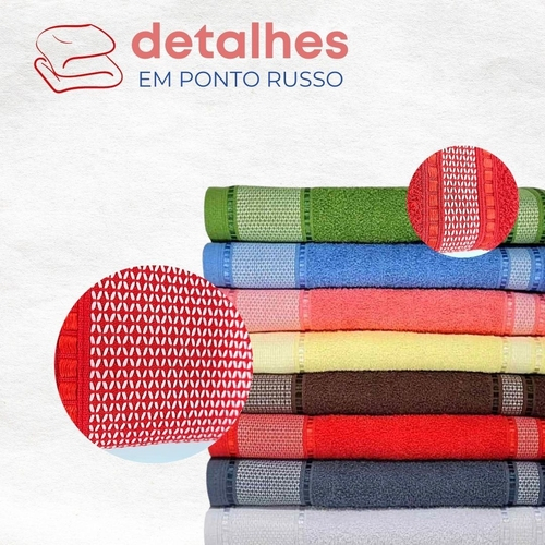 Kit 20 toalhas de banho gigante 75 x 145 cm bordada casa linda no shoptime