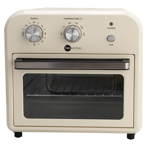 Forno e Fritadeira sem Óleo Fun Kitchen 10L Creme