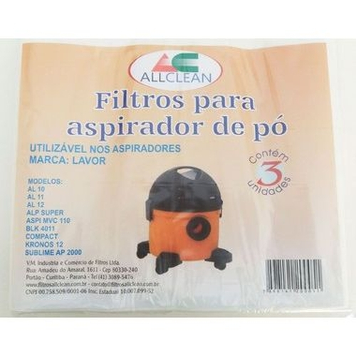 Saco Descart Vel Para Aspirador Po Lavor Compact No Shoptime