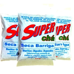 Combo 5 pacotes Super chá Seca Barriga 120 gramas cada é boa?