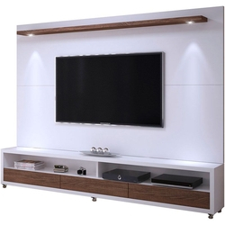 Rack com Painel Dallas Para TV de até 60"1675 – KNR Móveis - Branco fosco / Carvalho evora é boa?
