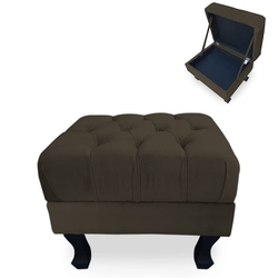 Puff Baú Decorativo Captonê Luis XV 50x40cm Suede Marrom é ruim? Puff Baú Decorativo Captonê Luis XV 50x40cm Suede Marrom é boa?