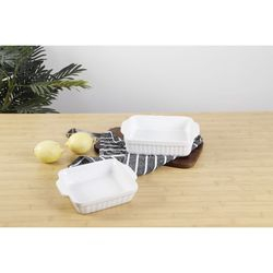 Jogo de Assadeiras de Cerâmica 19 x 19 cm e 23 x 23 cm 2 peças Branco - La Cuisine é ruim? Jogo de Assadeiras de Cerâmica 19 x 19 cm e 23 x 23 cm 2 peças Branco - La Cuisine é boa?