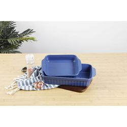 Jogo de Assadeiras de Cerâmica 22 x 13,5 cm e 30 x 18 cm 2 peças Azul - Classic Home é ruim? Jogo de Assadeiras de Cerâmica 22 x 13,5 cm e 30 x 18 cm 2 peças Azul - Classic Home é boa?