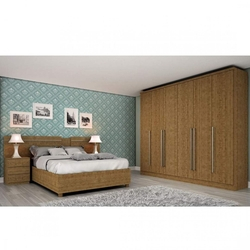 Quarto de Casal Completo com Guarda Roupa, Cabeceira e Cama Casal Sevilla Siena Móveis Imbuia é boa?