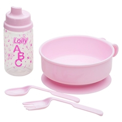 Kit Alimentação 4 peças Rosa - Lolly é ruim? Kit Alimentação 4 peças Rosa - Lolly é boa?