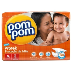 Fralda Pom Pom Mega Protek M com 50 unidades é boa?