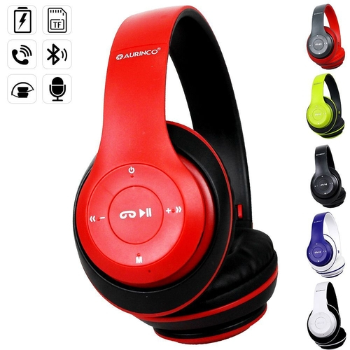 Fone de Ouvido Bluetooth Headphone Bluetooth Headset Wireless Fone De Ouvido Sem Fio Vermelho e Preto Fone de Ouvido Bluetooth Headphone Bluetooth Headset Wireless Fone De Ouvido Sem Fio Vermelho e Preto