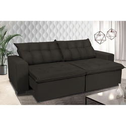 Sofá Retrátil e Reclinavel Oklahoma 3,02 Mts Com Molas e Pillow no Assento Tecido Suede Café - Cama InBox é boa?