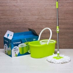 Esfregão de limpeza prática com balde spin Mop com 2 refis - Bt-140 Beltempo é boa?