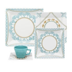 Aparelho De Jantar E Chá 20 Peças Porcelana Oxford Quartier Domo é boa?