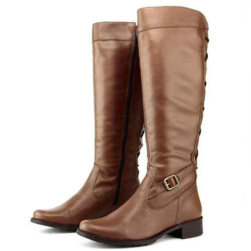 botas femininas cano alto salto baixo