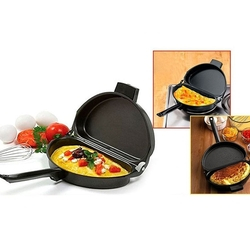 Omeleteira Paqueira Antiaderente Folding Pan Resistente - Preto é boa?