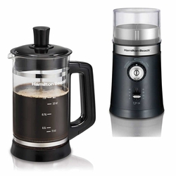 Kit Moedor de Café e Grãos + Prensa Francesa Cafeteira Hamilton Beach é boa?