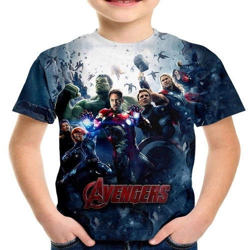 camisa vingadores aniversario