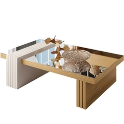 Mesa de Centro Espelhada Sala de Estar Lord B01 Freijó Off White - Lyam Decor é boa?