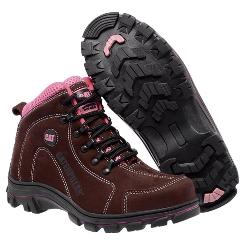 bota caterpillar infantil rosa