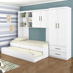 Jogo de Quarto Chiara 4 Peças - Roupeiro 2 portas, Módulo Aéreo e Cama com Auxiliar - Phoenix Baby é boa?
