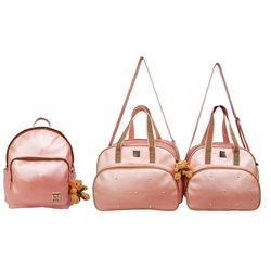 Kit Bolsas Maternidade com Mochila e Trocador Classic Miellu Rose é boa?
