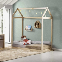 Mini Cama Montessoriana Casinha II Natural - Casatema Menor preço em Mini Cama Montessoriana Casinha II Natural - Casatema