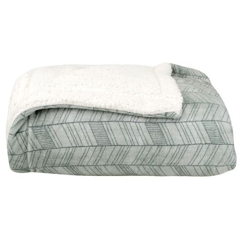 Cobertor Queen Sherpa Venice Verde 410g - Casa e Conforto