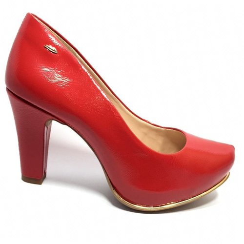 salto alto vermelho verniz