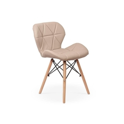 Cadeira Charles Eames Eiffel Slim Wood Estofada - Nude é boa?