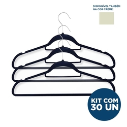 Kit Cabide de Veludo Preto - Slim - Adulto - com 30un - VMH é boa?