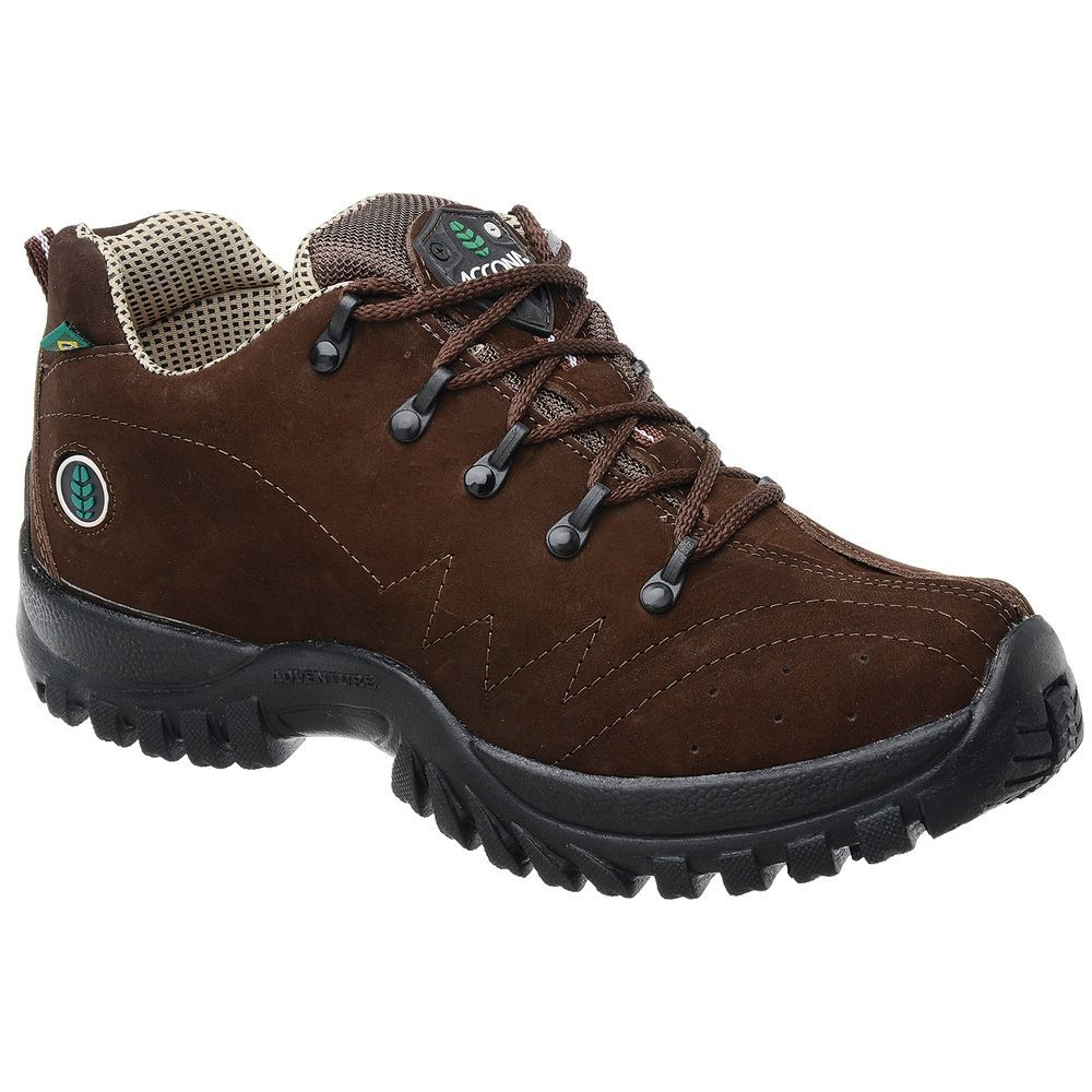 bota adventure accona cano curto em couro nobuck 8000