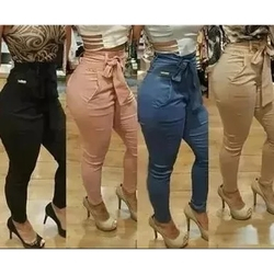 calça social feminina bengaline cintura alta