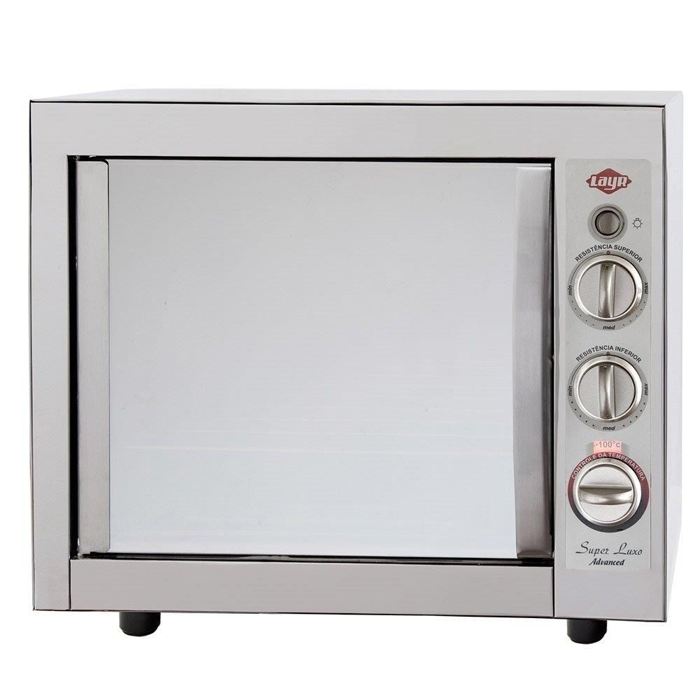 Forno Elétrico De Bancada Layr 46 Litros Super Luxo Advanced Inox No ...